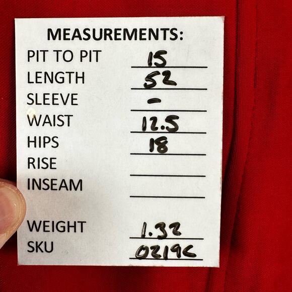 Tadashi Womens Red Cowl Neck Open Back Sleeveless Bodycon Long Dress Size S - Picture 16 of 16